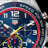 Tag Heuer Formula 1 x Red Bull Racing Chronograph Blue Dial Silver Steel Strap Watch for Men - CAZ101AL.BA0842