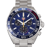 Tag Heuer Formula 1 Red Bull Racing Chronograph Blue Dial Silver Steel Strap Watch for Men - CAZ101AK.BA0842