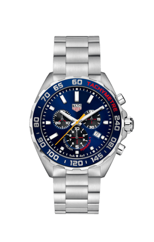 Tag Heuer Formula 1 Red Bull Racing Chronograph Blue Dial Silver Steel Strap Watch for Men - CAZ101AK.BA0842