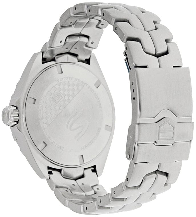 Tag Heuer Formula 1 Senna Limited Edition Black Dial Silver Steel Strap Watch for Men - WAZ1012.BA0883