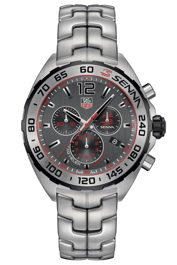 Tag Heuer Formula 1 Special Edition Chronograph Grey Dial Silver Steel Strap Watch for Men - CAZ1012.BA0883