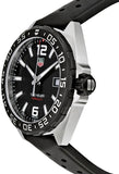 Tag Heuer Formula 1 Quartz 41mm Black Dial Black Rubber Strap Watch for Men - WAZ1110.FT8023