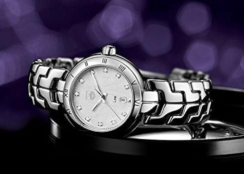 Tag Heuer Link Diamonds Mother of Pearl Dial Silver Steel Strap Watch for Women - WAT1411.BA0954