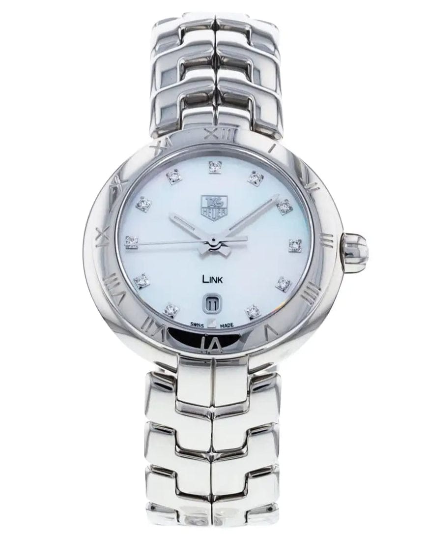 Tag Heuer Link Diamonds Mother of Pearl Dial Silver Steel Strap Watch for Women -  WAT1417.BA0954