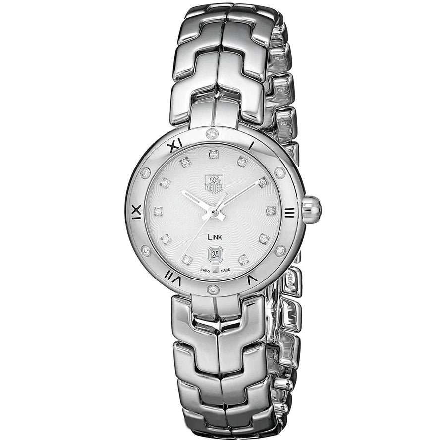 Tag Heuer Link Diamonds Silver Dial Silver Steel Strap Watch for Women - WAT1413.BA0954