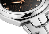 Tag Heuer Link Quartz Black Dial Silver Steel Strap Watch for Women - WBC131F.BA0649