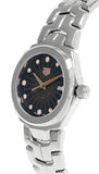 Tag Heuer Link Quartz Black Dial Silver Steel Strap Watch for Women - WBC131F.BA0649