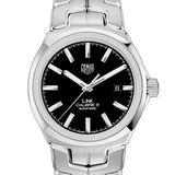 Tag Heuer Link Quartz Black Dial Silver Steel Strap Watch for Women - WBC2110.BA0603