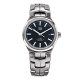 Tag Heuer Link Quartz Black Dial Silver Steel Strap Watch for Women - WBC2110.BA0603