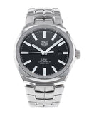 Tag Heuer Link Quartz Black Dial Silver Steel Strap Watch for Women - WBC2110.BA0603