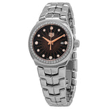 Tag Heuer Link Quartz Diamonds Black Dial Silver Steel Strap Watch for Men - WBC131G.BA0649