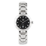 Tag Heuer Link Quartz Diamonds Black Dial Silver Steel Strap Watch for Women - WAT1410.BA0954