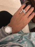 Tag Heuer Link Quartz Diamonds Mother of Pearl Dial Silver Steel Strap Watch for Women - WBC1316.BA0600