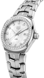 Tag Heuer Link Quartz Diamonds Mother of Pearl Dial Silver Steel Strap Watch for Women - WBC1316.BA0600