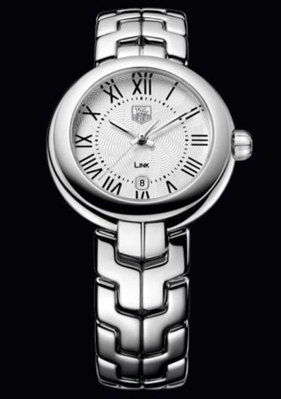 Tag Heuer Link Roman Numeral Silver Dial Silver Steel Strap Watch for Women - WAT1416.BA0954