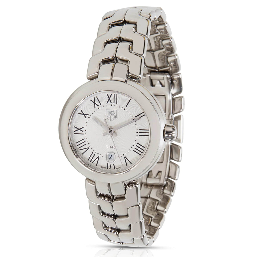 Tag Heuer Link Roman Numeral Silver Dial Silver Steel Strap Watch for Women - WAT1416.BA0954