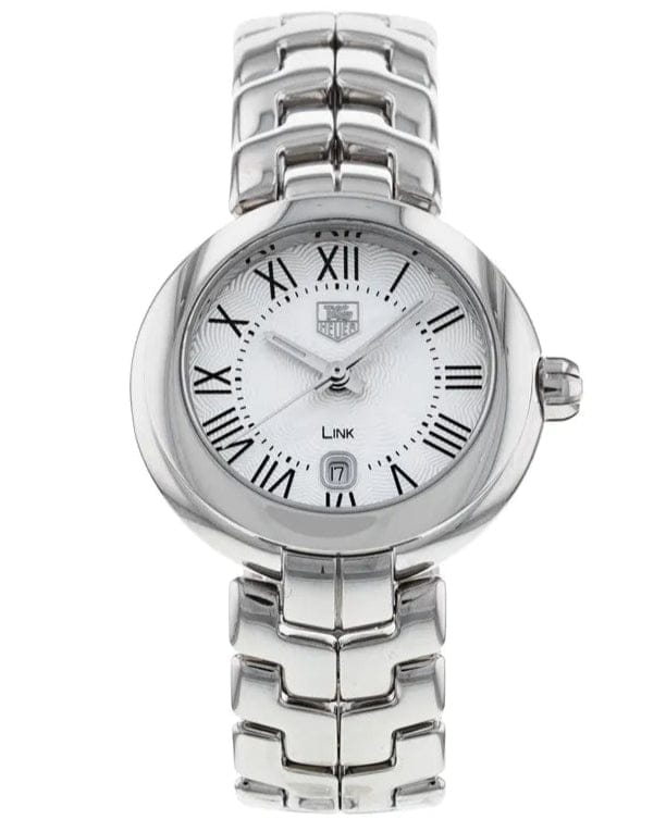 Tag Heuer Link Roman Numeral Silver Dial Silver Steel Strap Watch for Women - WAT1416.BA0954