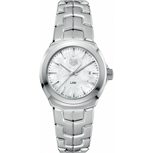 Tag Heuer Link Quartz Mother of Pearl Dial Silver Steel Strap Watch for Women - WBC1310.BA0600