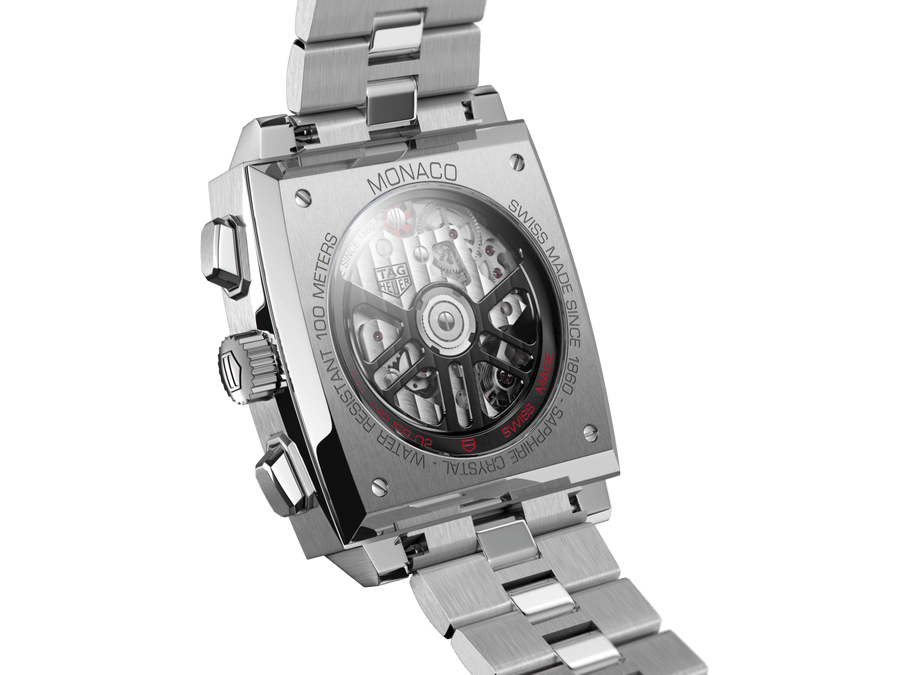Tag Heuer Monaco Automatic Chronograph Blue Dial Silver Steel Strap Watch for Men - CBL2111.BA0644
