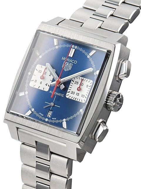Tag Heuer Monaco Automatic Chronograph Blue Dial Silver Steel Strap Watch for Men - CBL2111.BA0644