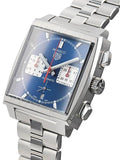 Tag Heuer Monaco Automatic Chronograph Blue Dial Silver Steel Strap Watch for Men - CBL2111.BA0644