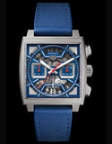 Tag Heuer Monaco Automatic Chronograph Blue Dial Blue Nylon Strap Watch for Men - CBL2182.FT6235