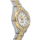 Tag Heuer Aquaracer Quartz Diamonds Mother of Pearl Dial Two Tone Steel Strap Watch for Women - WBD1423.BB0321