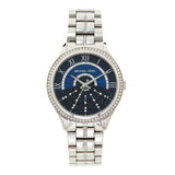 Michael Kors Lauryn Blue Dial Silver Steel Strap Watch for Women - MK3720