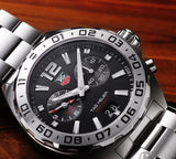 Tag Heuer Formula 1 Quartz Black Dial Silver Steel Strap Watch for Men - WAZ111A.BA0875