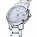 Burberry The City Silver Dial Silver Steel Strap Watch for Women - BU9035