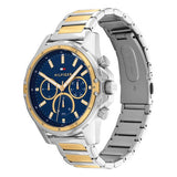 Tommy Hilfiger Mason Chronograph Blue Dial Two Tone Steel Strap Watch For Men - 1791937