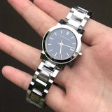 Burberry The City Black Dial Silver Steel Strap Watch for Women - BU9201