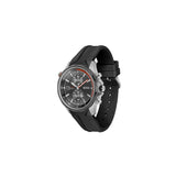 Hugo Boss Globetrotter Grey Dial Black Silicone Strap Watch for Men - 1513931