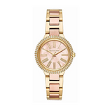 Michael Kors Taryn Rose Gold Dial Two Tone Steel Strap Watch For Women - MK6564