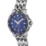 Tissot T Sport Seastar 1000 Powermatic Silicum Blue Dial Silver Steel Strap Watch For Men - T120.407.11.041.01