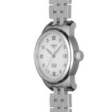 Tissot Le Locle Lady Automatic Diamonds Silver Dial Silver Steel Strap Watch For Women - T006.207.11.036.00