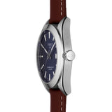 Tissot Gentlemen Powermatic 80 Silicium Blue Dial Brown Leather Strap Watch For Men - T127.407.16.041.00