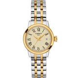 Tissot Classic Dream Lady Gold Dial Two Tone Steel Strap Watch For Women - T129.210.22.263.00