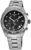 Tissot T Classic PR 100 Sport Chronograph Black Dial Silver Steel Strap Watch for Men - T101.617.11.051.00