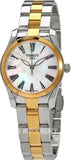 Tissot T Wave Quartz Mother of Pearl Dial Two Tone Steel Strap Watch for Women - T112.210.22.113.00