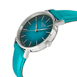 Tissot Everytime Lady Green Dial Green Leather Strap Watch for Women - T143.210.17.091.00