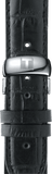 Tissot Automatics III Day Date Black Dial Black Leather Strap Watch For Men - T065.430.16.051.00