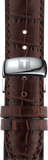 Tissot Automatics III Steel White Dial Brown Leather Strap Watch For Men - T065.430.16.031.00