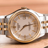 Tissot Ballade Powermatic 80 Chronometer Silver Dial Two Tone Steel Strap Watch For Men - T108.408.22.037.00