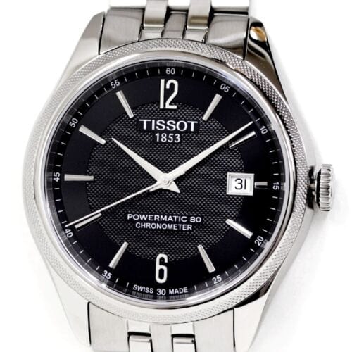 Tissot Ballade Powermatic 80 Cosc Black Dial Silver Steel Strap Watch For Men - T108.408.11.057.00