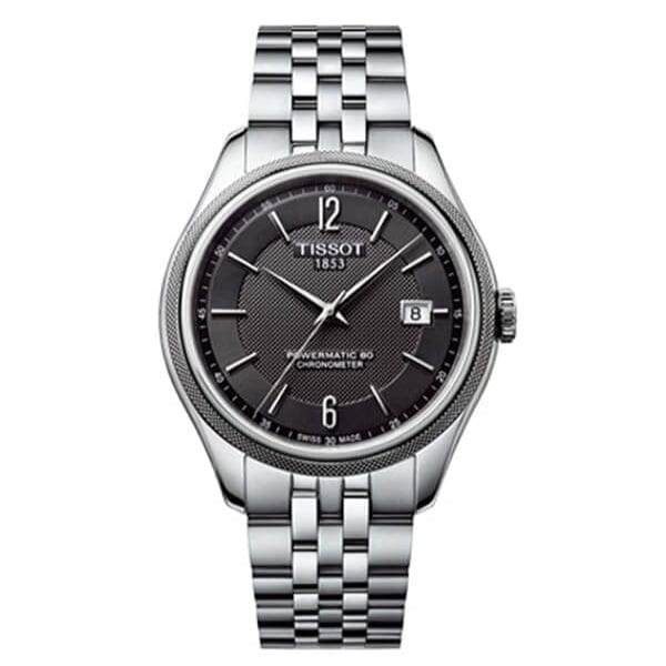 Tissot Ballade Powermatic 80 Cosc Black Dial Silver Steel Strap Watch For Men - T108.408.11.057.00