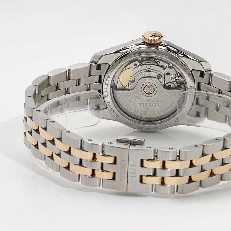 Tissot Ballade Powermatic 80 Cosc Mother of Pearl Dial Two Tone Steel Strap Watch For Women - T108.208.22.117.01