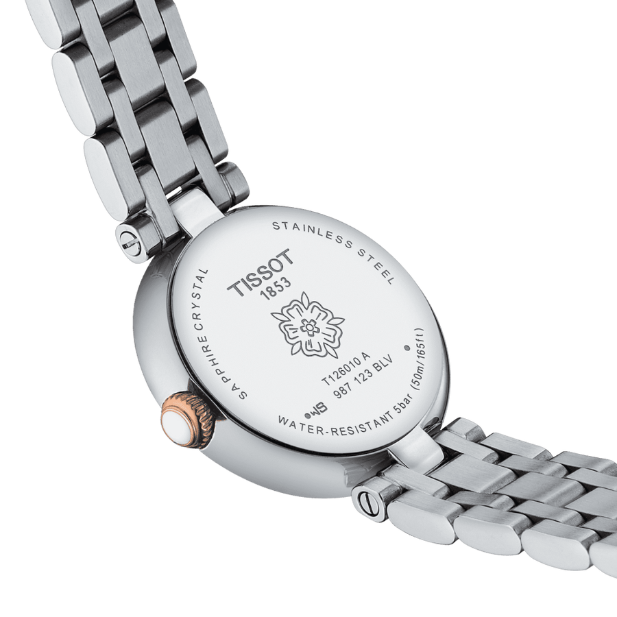 Tissot Bellissima Lady Small Mother of Pearl Dial Two Tone Steel Strap Watch For Women - T126.010.22.013.01