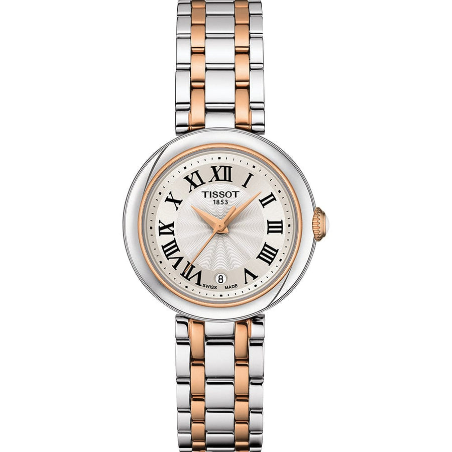 Tissot Bellissima Lady Small Mother of Pearl Dial Two Tone Steel Strap Watch For Women - T126.010.22.013.01