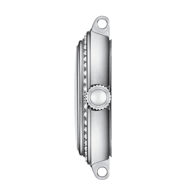 Tissot Bellissima Small Lady Diamonds Silver Dial Silver Steel Strap Watch For Women - T126.010.61.113.00
